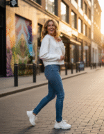 Re-loved Tied dye Crop-Top - Rainbow