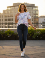 Reloved Tie dye Tee - White/Pink/Green